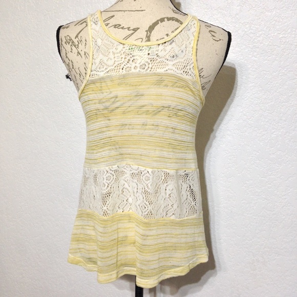 Anthropologie Staring at Stars Boho Lace Tank Top - Picture 4 of 8